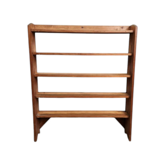 Vintage Narrow Pine Bookcase Shelves