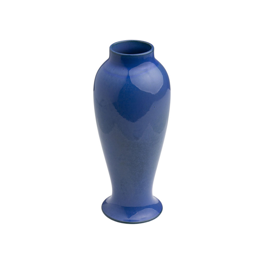 Ruskin Pottery Slender Blue Glazed Baluster Vase