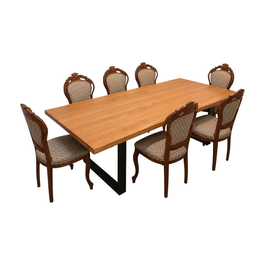 Dining table with 6 chairs