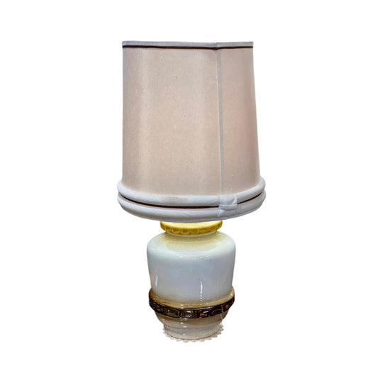 Large mid century glazed table lamp (c) 60’s/70’s.
