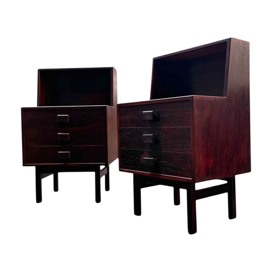 Pair of Danish Rosewood Bedside Tables