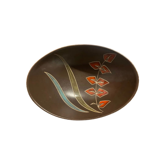 Mid-century modern-style (1950s or 1960s) decorative bowl made in West Germany and stamped on the underside