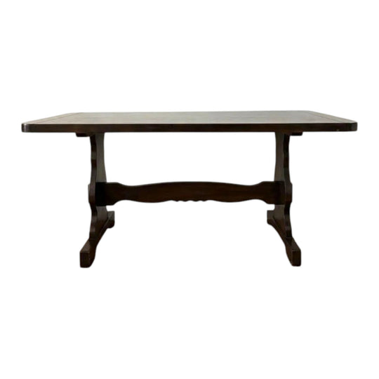 Solid wood refectory dining table