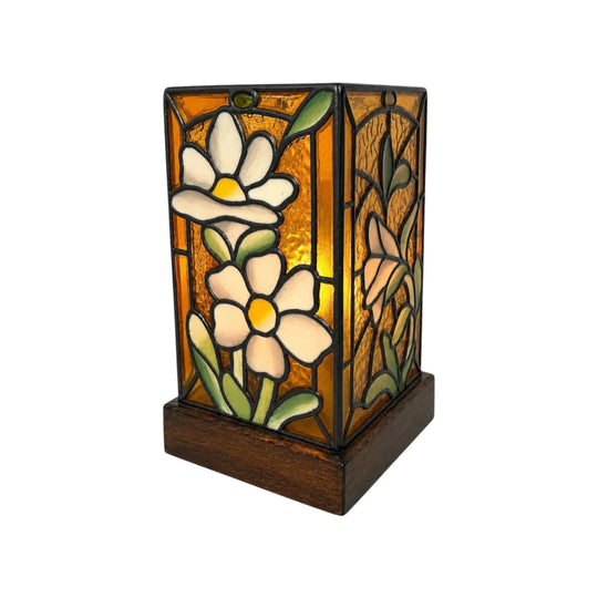 Vintage Leadlight Works Peaston Floral Lamp Shade