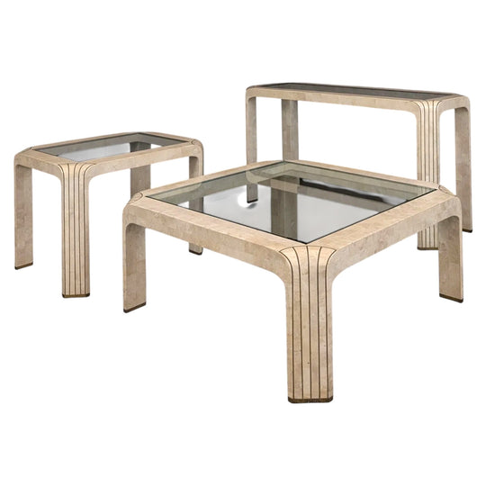 Maitland Smith Style Tessellated Stone Table Collection