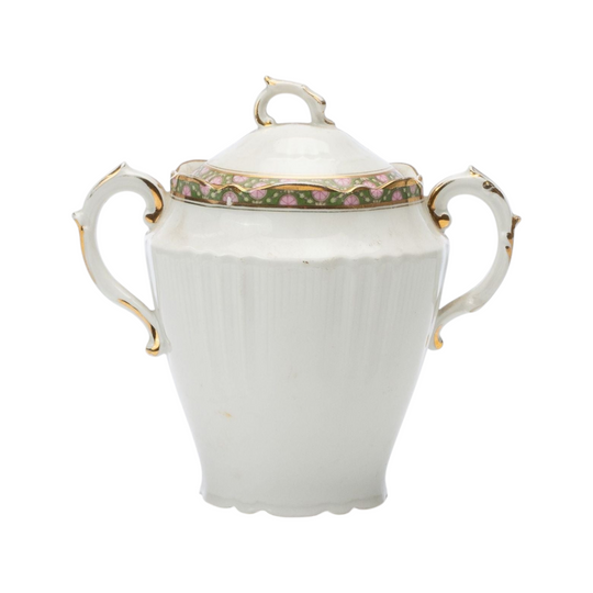 Vintage French ceramic sugar pot from Provence