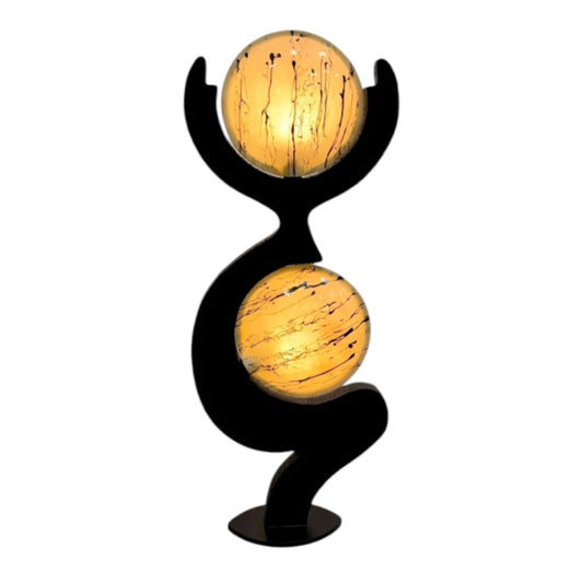 Rare bamboo & resin French sculptured mid - 20th century floor lamp | Bazaa | Designer, Vintage and Antique Furniture