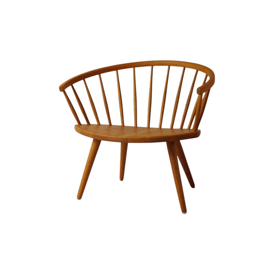 Rare Yngve Ekström Arka Easy Chair | 1960s Blonde Oak Swedish Mid-Century Modern | Stolab