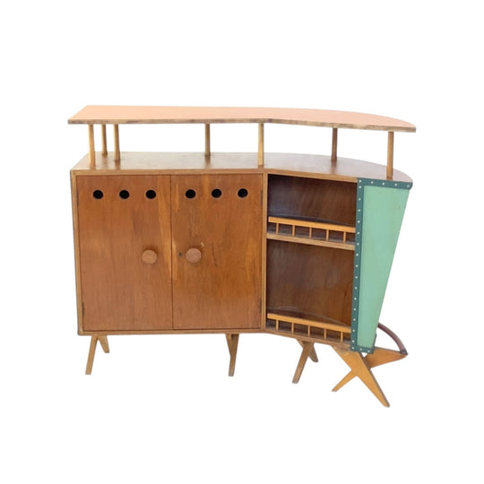 Rare Jose Zanine Caldas 1950s Dry Bar. Brazil. Eternity Collections.