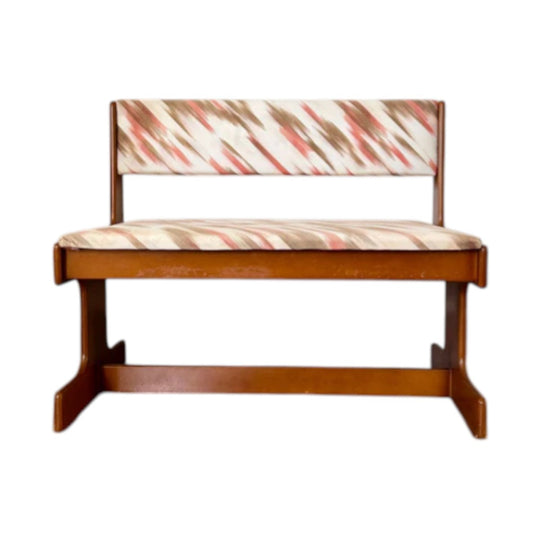 Rare Mid Century Retro Teak Banquette / Booth Seat / 2 Seater Bench