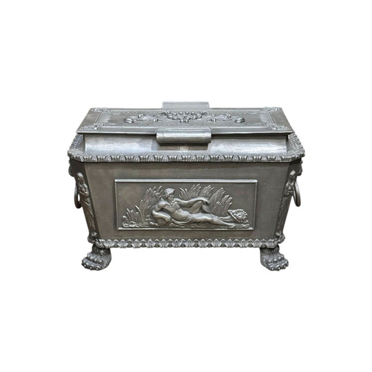 Rare Regency cast iron strong box c.1820