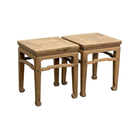 Raw Elm Side Table I