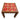 Red Circle Pattern Tile Side Table - Bazaa