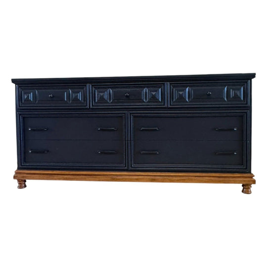 'Reliance Furniture' Black 7 Drawer Dresser
