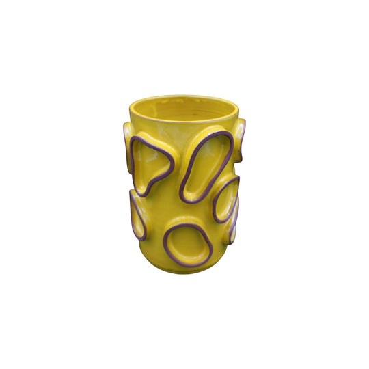 Remi Fontaine Yellow Vase Signed