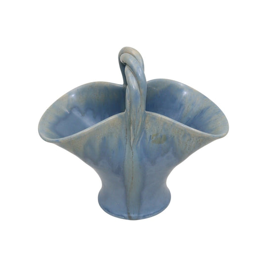 Remued rope handled basket vase