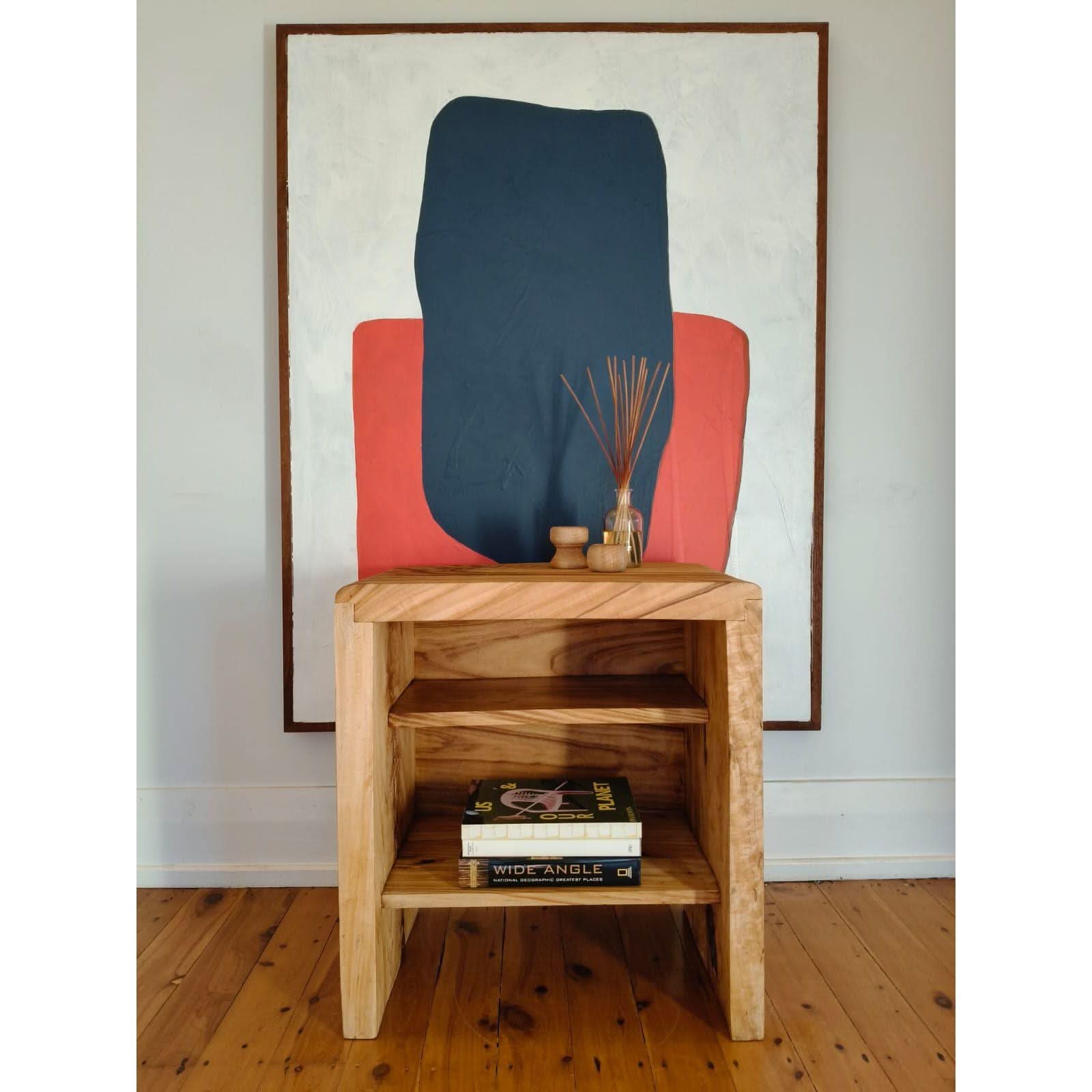 Side Timber Bench Table Shop Restored solid timber side table | Bazaa