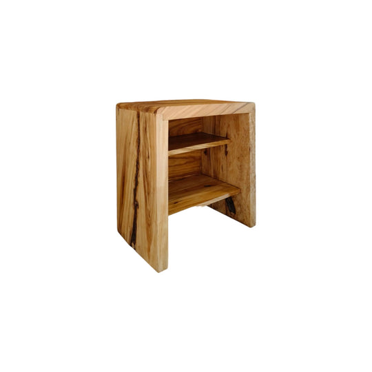 Restored solid timber side table