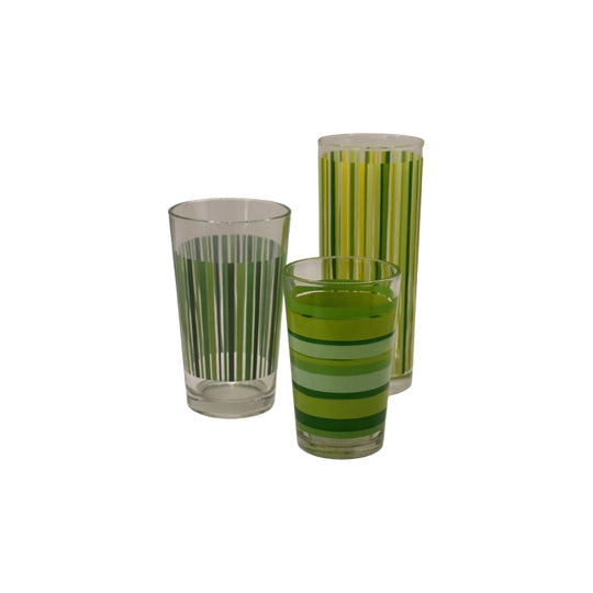 Retro Striped Tumblers. Mix Match set of 3.