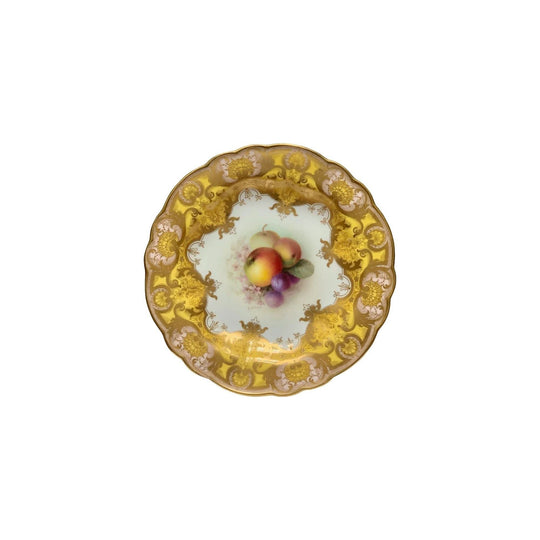 Royal Worcester Fruit Plate, Signed Richard Sebright c.1921