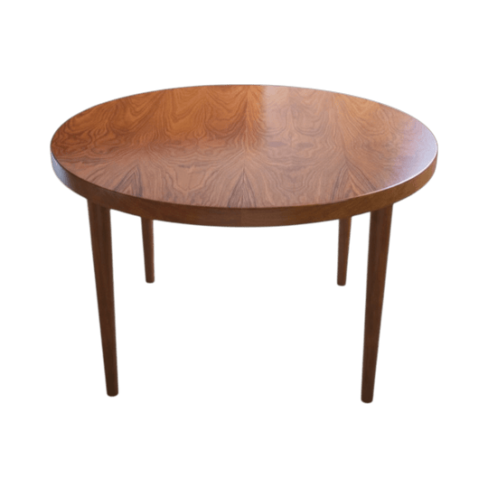 Round Extendable Danish Rosewood Dining Table By Kai Kristiansen