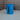 Round Glass Dining Table with Opaque Blue Glass Pedestal | Bazaa | Designer, Vintage and Antique Furniture