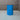 Round Glass Dining Table with Opaque Blue Glass Pedestal | Bazaa | Designer, Vintage and Antique Furniture