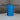 Round Glass Dining Table with Opaque Blue Glass Pedestal | Bazaa | Designer, Vintage and Antique Furniture