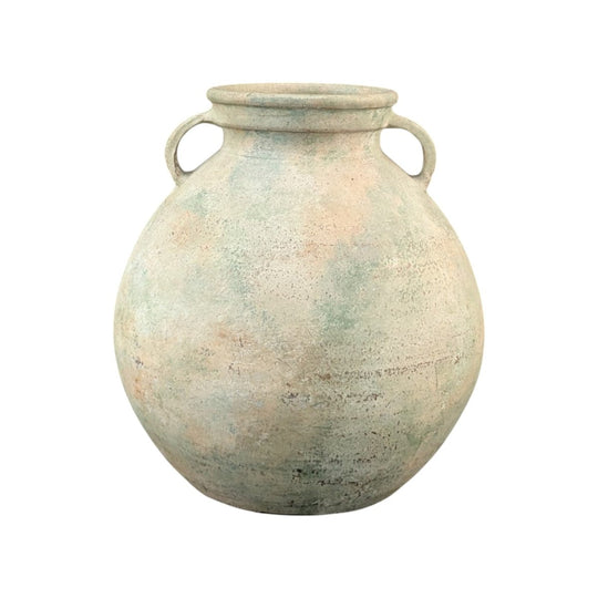 Round Studio Pottery Vessel | Mineral Slip Finish