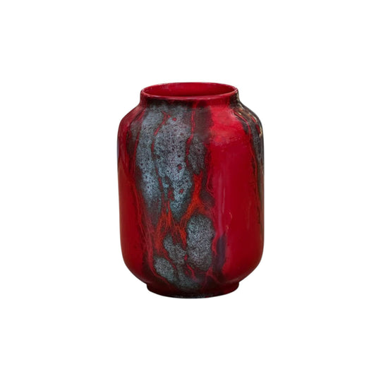 Royal Doulton Burslem Flambe fanling vase
