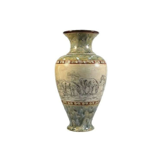 Royal Doulton Hannah Barlow Stoneware Vase, c.1900