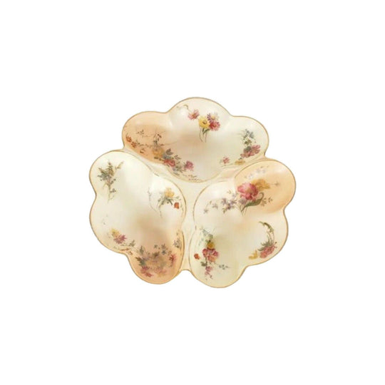 Royal Worcester Blush Ivory Tri-Leg Floral Dish. c.1896