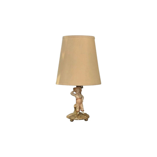 Royal Worcester Figured Lamp of Boy, c.1880