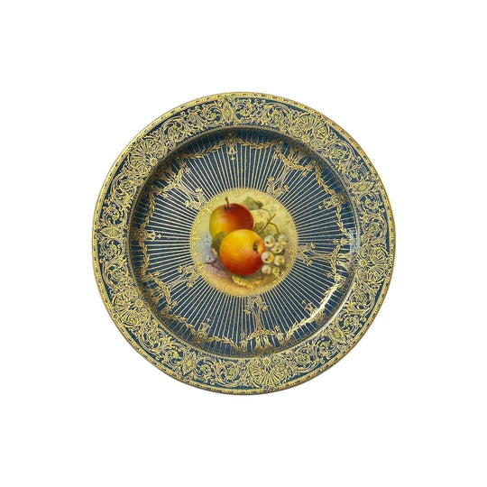 Royal Worcester fruit plate by Richard Sebright c.1936