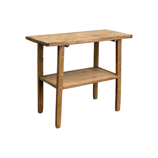 Rustic Console with Shelf