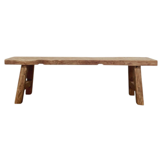 Rustic Recycled Teak Wood Bench