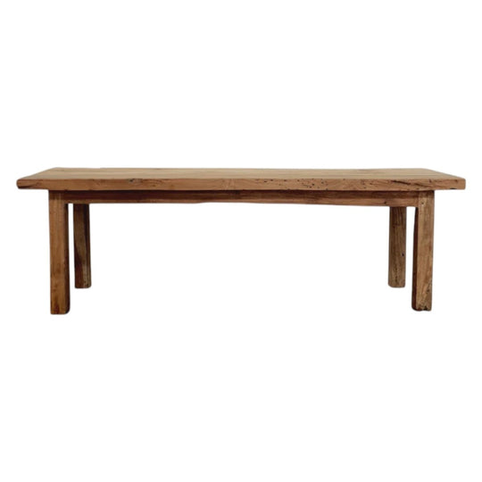 Rustic Recycled Teak Wood Bench