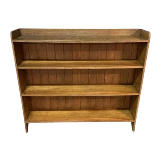 Rustik Mid-Century Modern Oak and Kauri Bookcase, Four Fixed Shelves