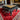115x58x43h cm Red Lantern Oriental Wood Gold Leaf Coffee Table French Chinese image 1