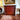 Vintage brass inlay tall boy sideboard game table perfect condition mahogany image 1