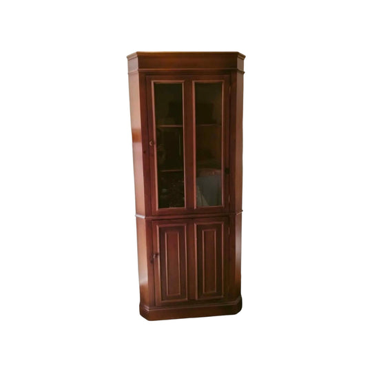 Vintage timber corner cabinet light weight one piece