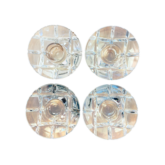 Orrefors Crystal Votive Candle Holder Madison 14cm Signed - Sold Individually