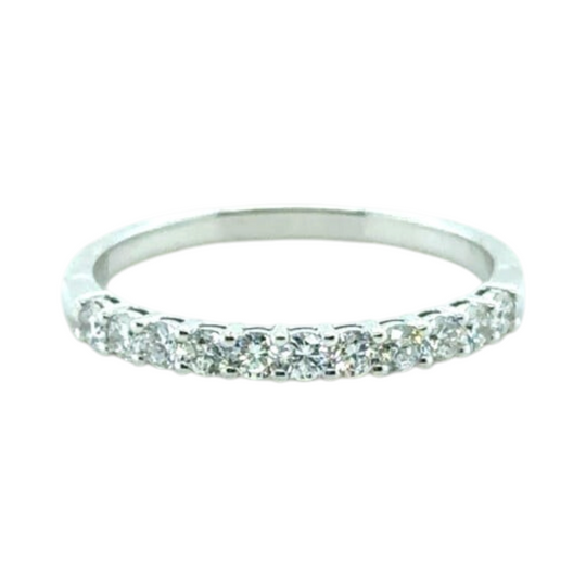 Half band eternity diamond ring