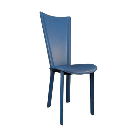 Saddle Leather Accent Chair | Italian Postmodern