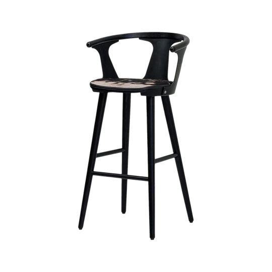 Sami Kallio for &Tradition 'In Between' SK8 Bar Stool in Black Oak