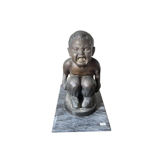 Satyr Greek Mythology Sculpture Crying Boy Goat