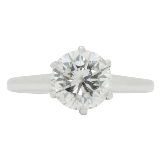 Sensational 1.81 Carat Diamond and Platinum Ring by Bailey, Banks and Biddle