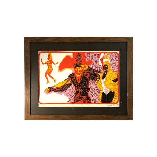 Serigraphy 'Carnaval' by Glauco Rodrigues 1990. #91/120. Brazil. Eternity Collections