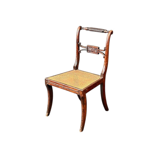 Set of 10 Antique English Georgian simulated Rosewood Dining Chairs