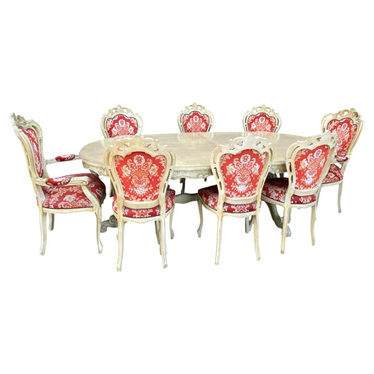 Set of 11 Dining Table and Chairs